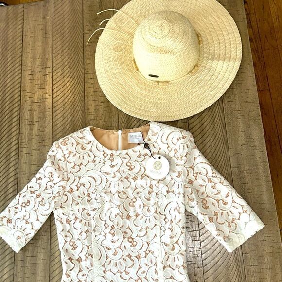 NWT Misha Rosie Dress 👗 Lace over nude lining. Gorgeous! Wedding 💒 ready! - Picture 7 of 17